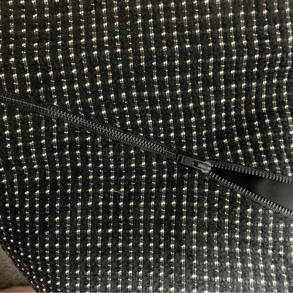 Theory Gretchyn Perennial Black Gray Zipper Wool Blend Mini Skirt size 2 NWT - Picture 6 of 8